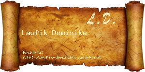 Laufik Dominika névjegykártya